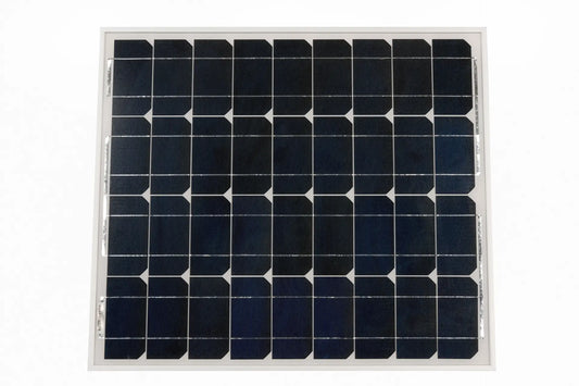 Solar panel with a grid pattern on a white background