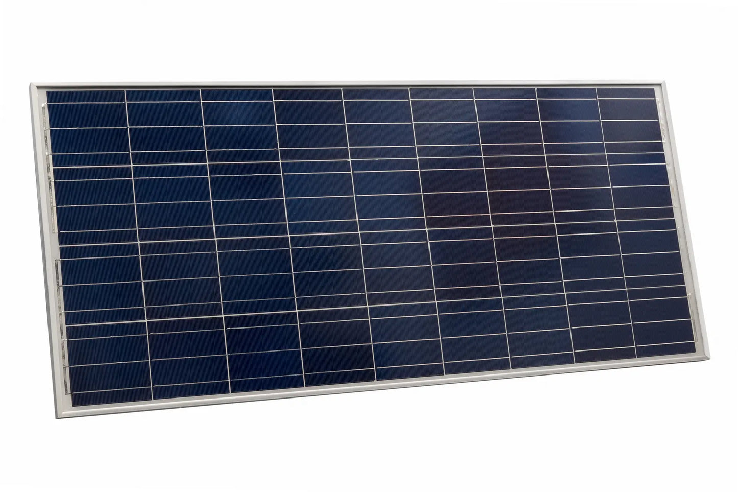 Solar panel with grid pattern on a white background